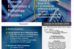 Magno evento 2019<br>Entorno económico y reformas fiscales Magno evento 2019<br>Entorno económico y reformas fiscales